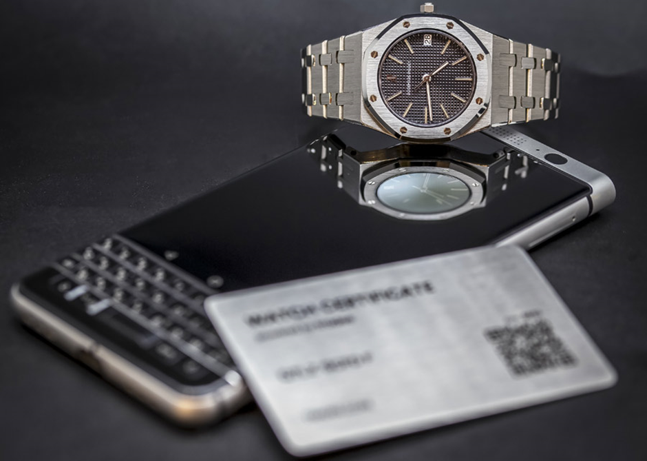 Digital Certificates and Blockchain Authentication luxury watch