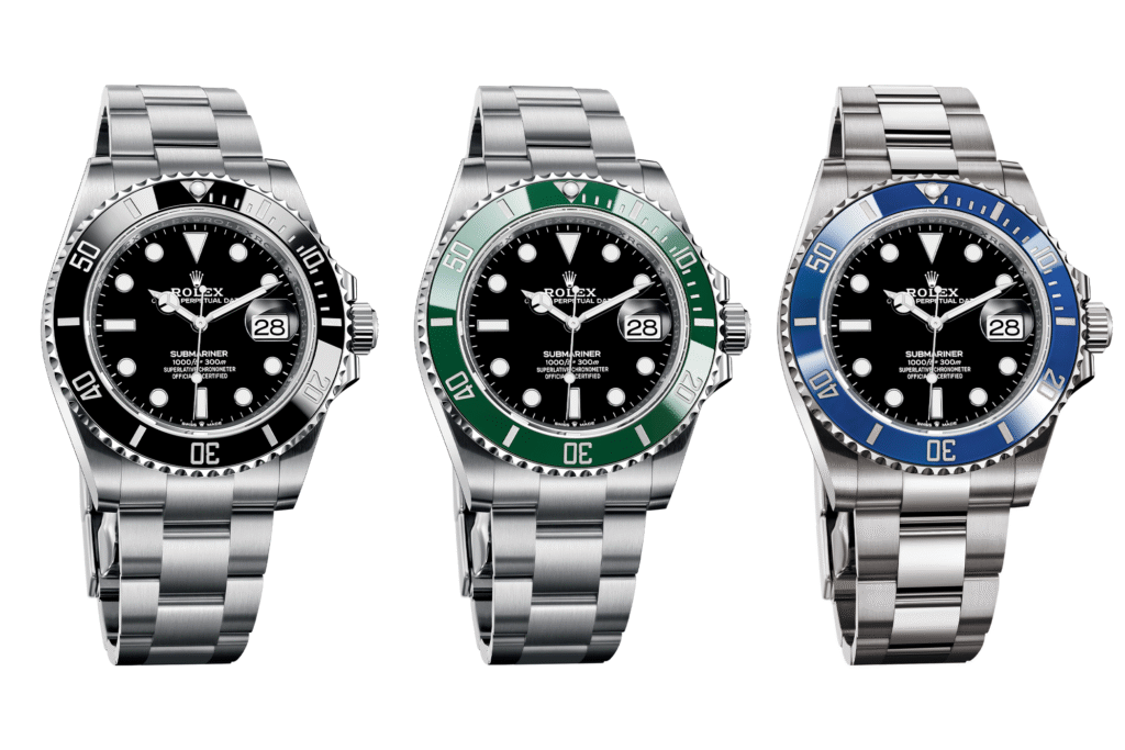 Rolex Submariner Color Variations